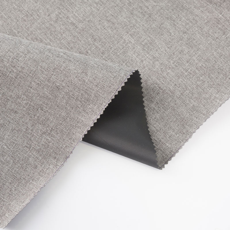 Vải hành lý PVC bọc vải Cationic Grey Oxford
